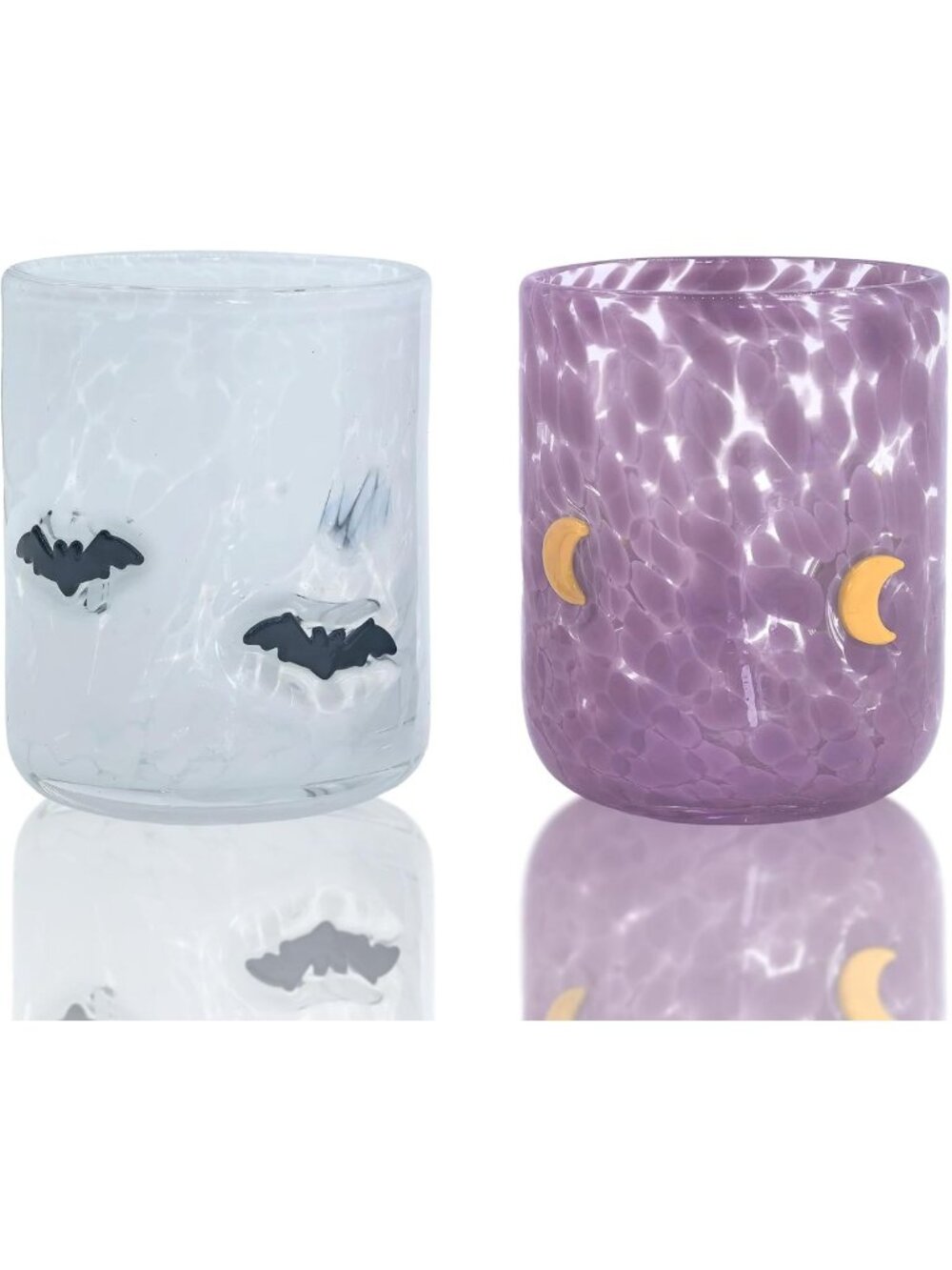 Set of 2 Halloween Juice Glasses, 14oz Decorative Drinkware for Parties
